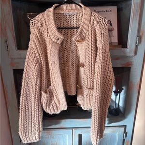 Zara knit sweater chunky small